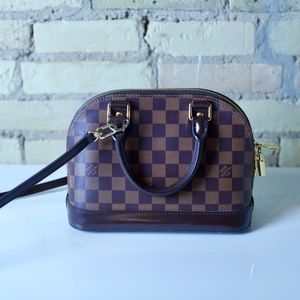 AUTHENTIC - Louis Vuitton Alma BB Damier Ebene